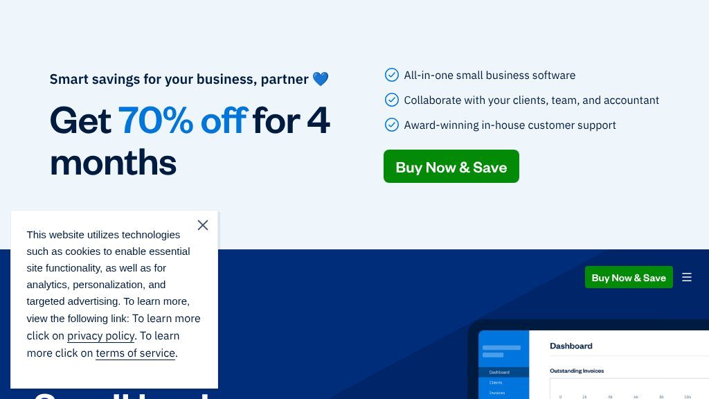 Screenshot of Invoice and Accounting Software for Small Businesses - FreshBooks