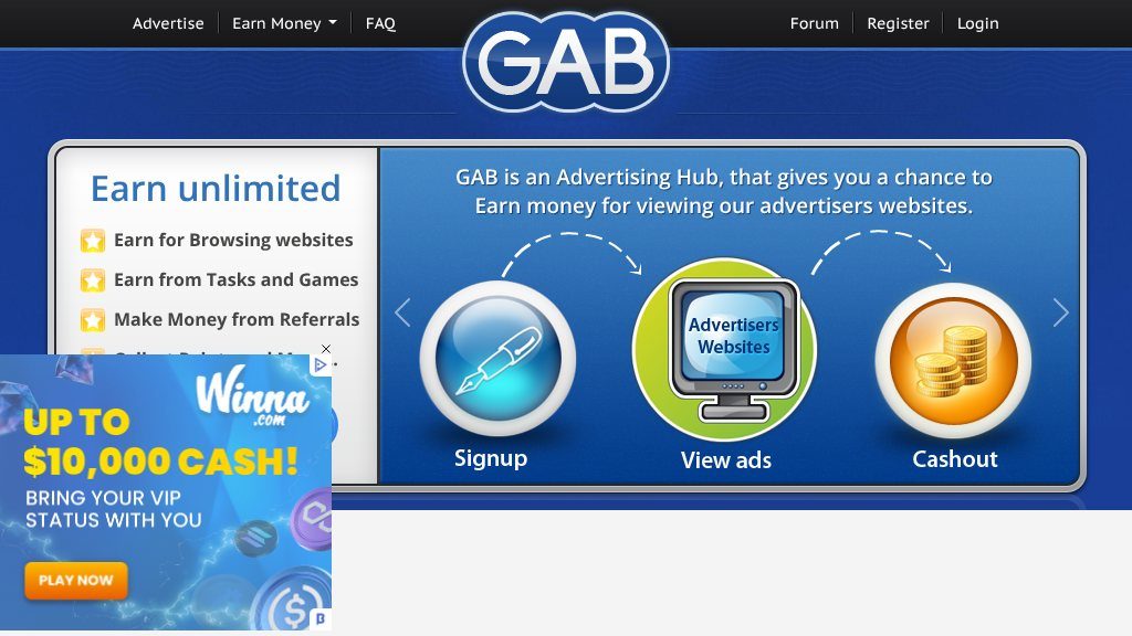 Screenshot of Exploring Gab: A Social Network for Free Expression