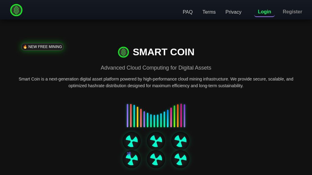 Screenshot of Smart Coin: Automated Crypto Deposit and Withdrawal Platform