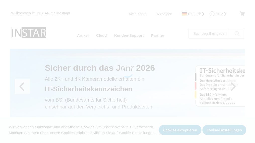 Screenshot of INSTAR Deutschland: Reliable IP Surveillance Cameras for Home and Business Security