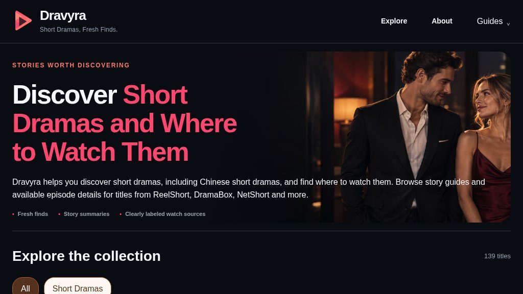 Screenshot of Dravyra Short Drama Directory: Story Guides and Where to Watch