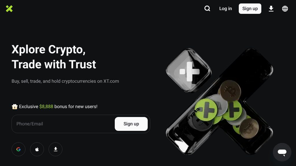 Screenshot of XT.COM Review: Secure and User-Friendly Cryptocurrency Exchange for Bitcoin, Ethereum, and Altcoins