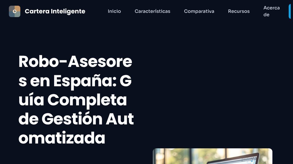 Screenshot of Comparative Analysis of Spanish Robo-Advisors with Cartera Inteligente