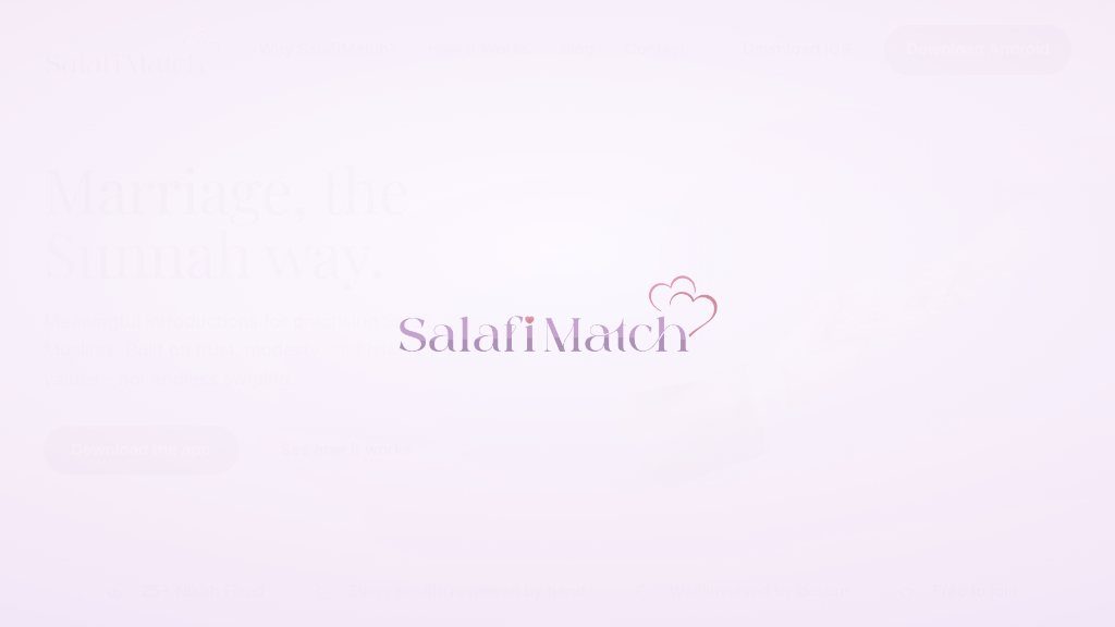 Screenshot of SalafiMatch: Matrimonial App for Salafi and Ahlehadith Muslims