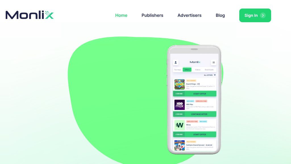 Screenshot of Monlix: Boost Your App Revenue with Engaging Monetization Solutions