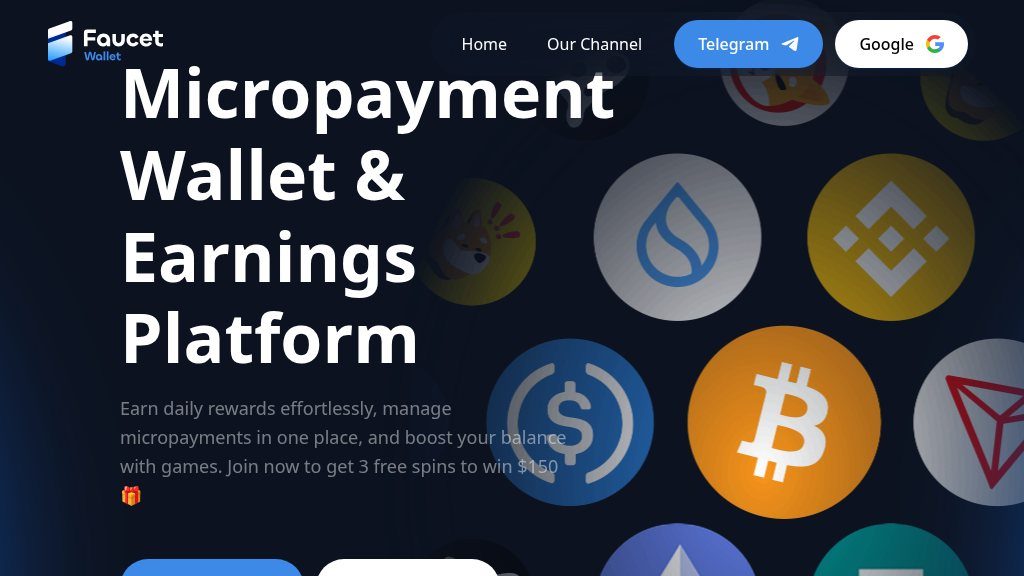 Screenshot of Faucet Wallet: Simplified Crypto Micropayments and Daily USDT Rewards on Telegram