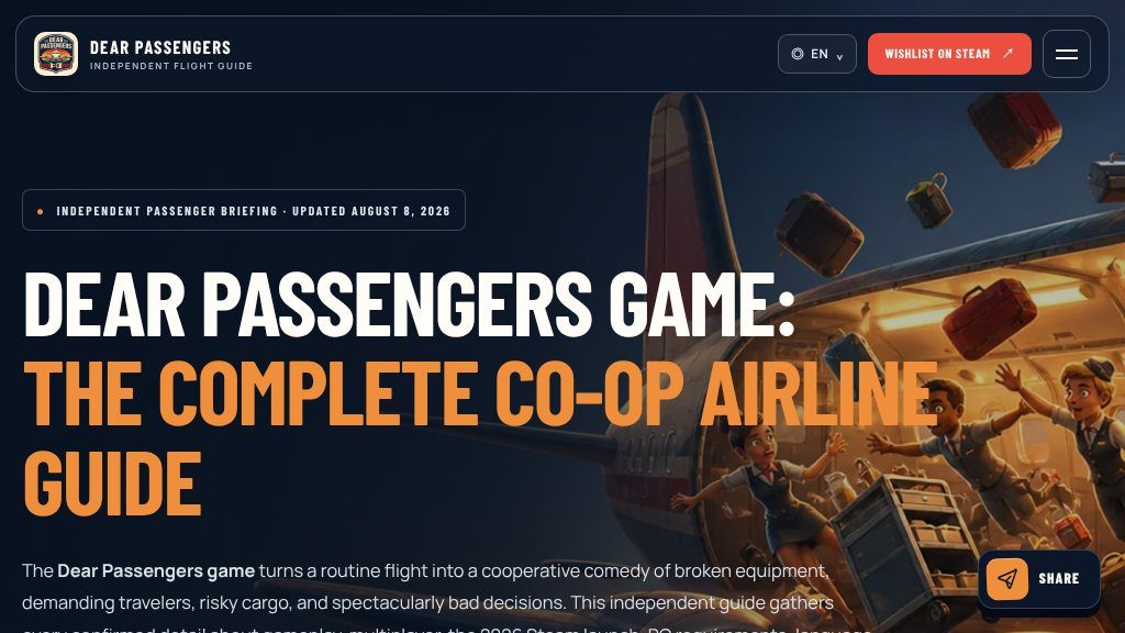 Screenshot of Dear Passengers Game Guide: Release, Co-op Gameplay, Steam, and PC Details