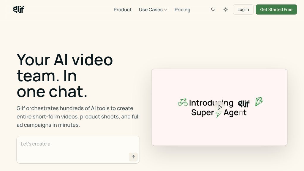 Screenshot of Glif - The Creative Agent Platform