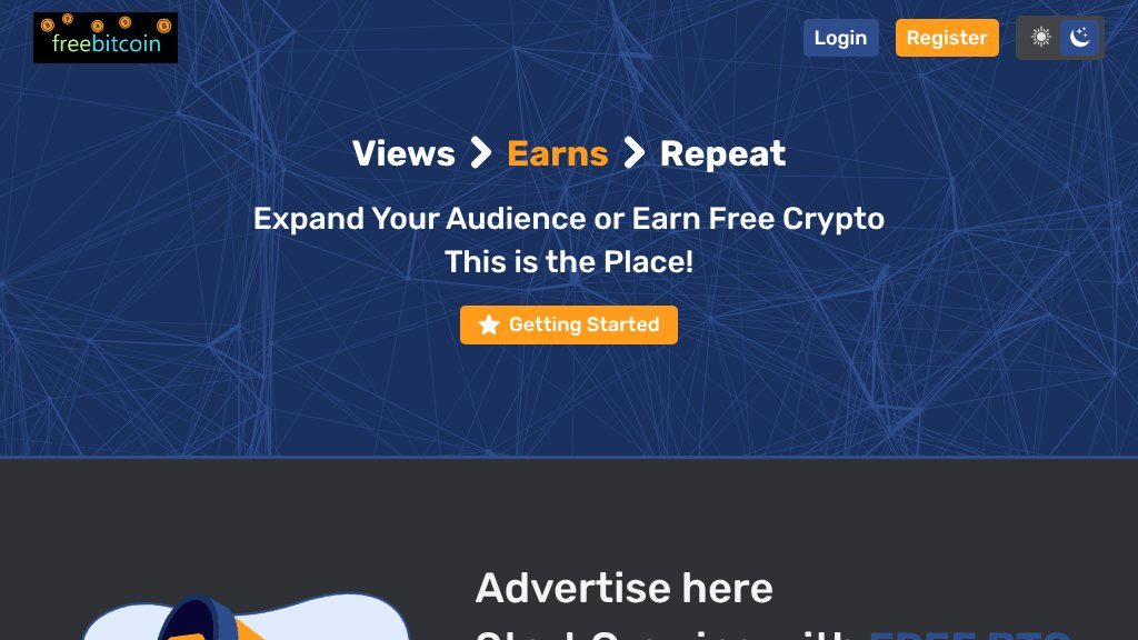Screenshot of Earn Bitcoin Easily with BTC.com.tc: A PTC and Faucet Platform